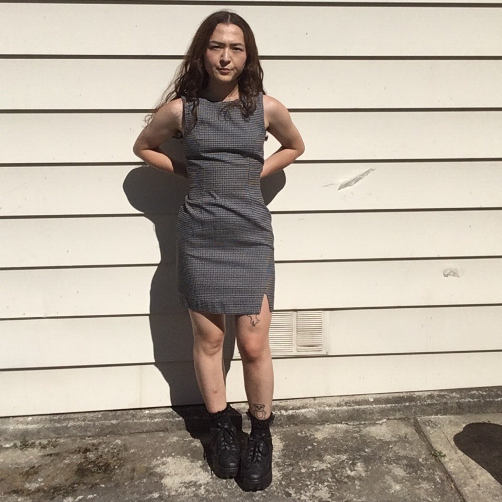 90S PLAID DRESS
